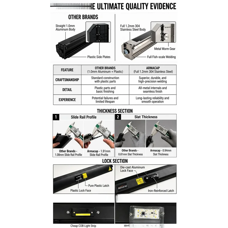 Hot Selling Auto Parts High Quality Anti Theft Waterproof Manual Retractable Roller Shutter Pickup Truck Bed Cover For 5.0FT-6.0