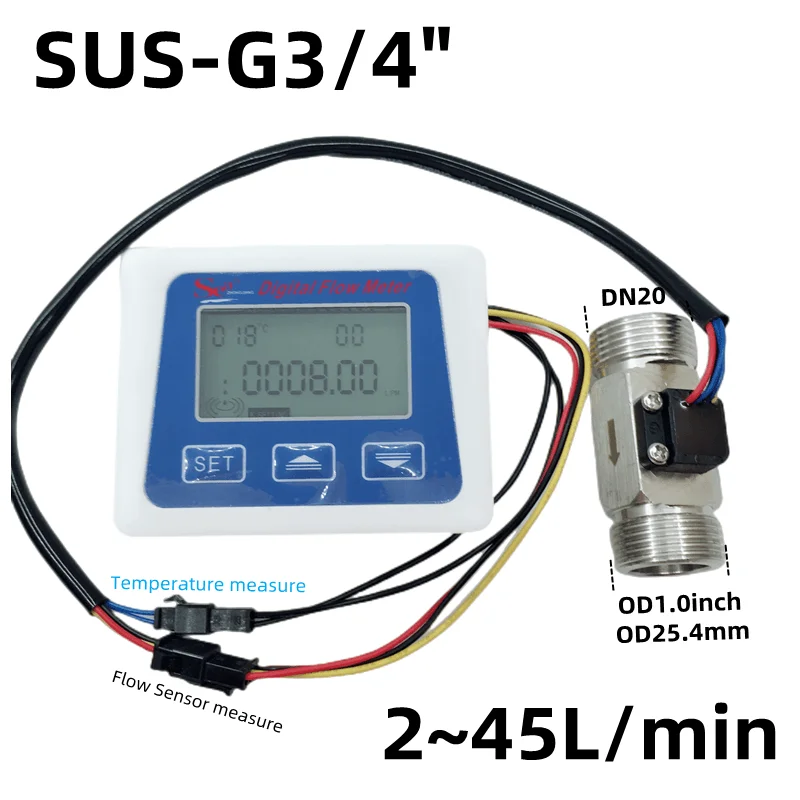 ตรวจสอบและแนะนำ Digital Flow Meter วัดอัตราการไหลของน้ำ พร้อมเซ็นเซอร์ G3/4 ที่ใช้งานได้จริงในชีวิตประจำวัน