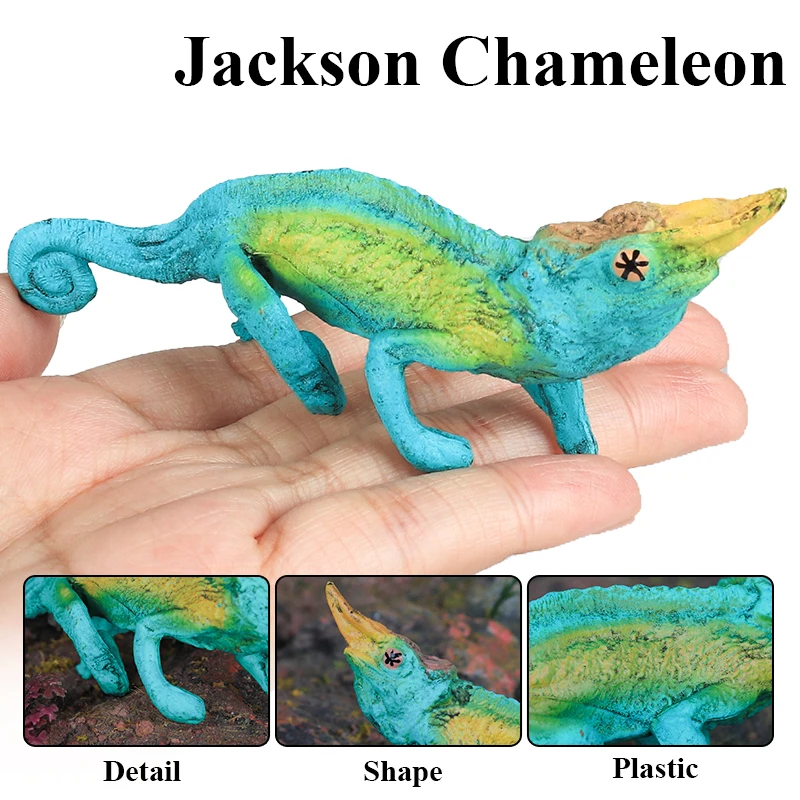Oenux Neue Simulation Wilde Reptil Tiere Action-figuren Eidechse Modell Figuren Kinder Bildung Kognitive Szene Dekoration Spielzeug – Detail 6