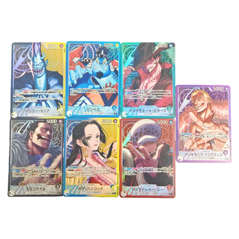 

DIY One Piece Card Mihawk OP14-020 Hancock OP14-041 Крокодил Jinbe Лов Doflamingo The Azure Sea's Seven Японская аниме-карта TCG
