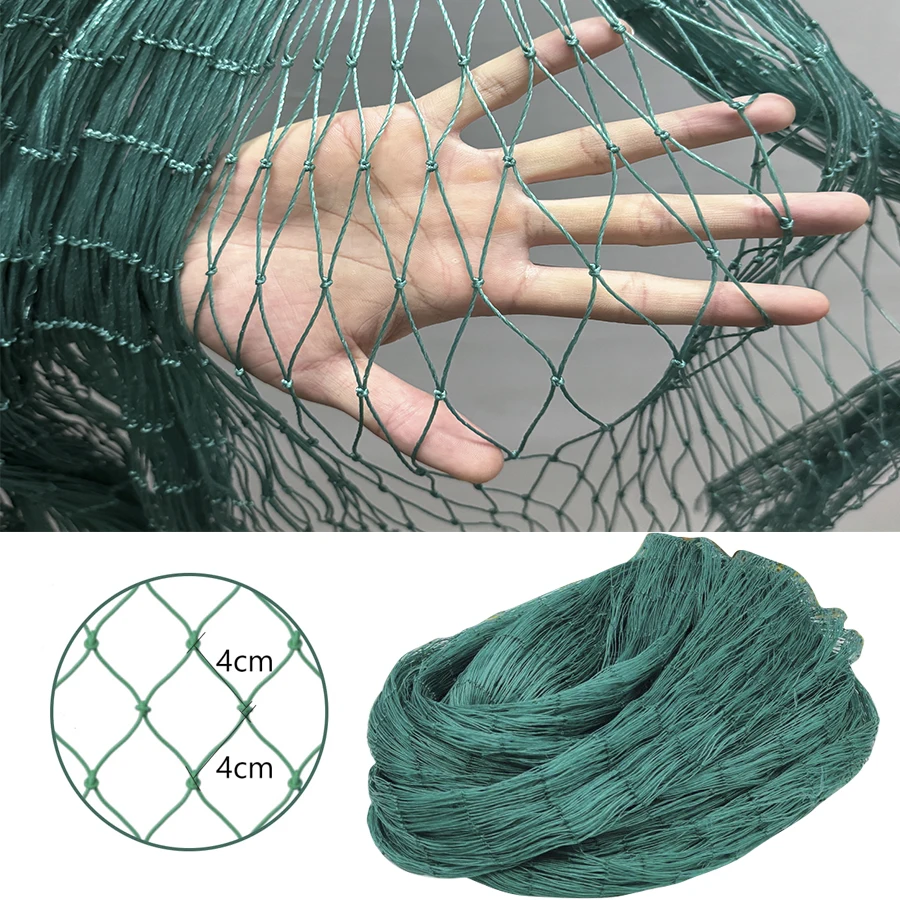 24 Strands 4x4cm Mesh Heavy Anti Bird Netting Garden Fence And Crops Protective Fencing Chicken Net Fishing Net Balcony Net