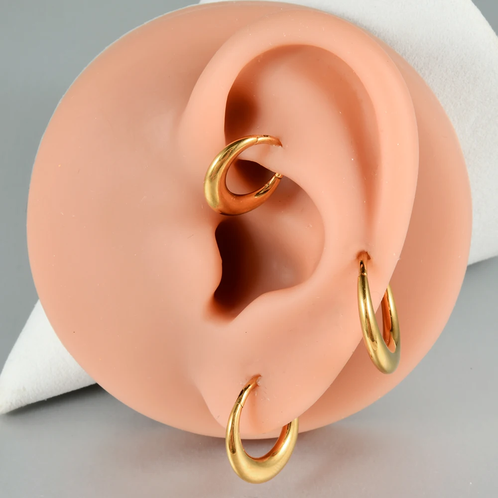 1PC G23 Titanium Nose Septum Ring Cartilage Earrings Hoop Helix Conch Piercing Ear Cartilage Tragus Ear Lobe Piercing 16G