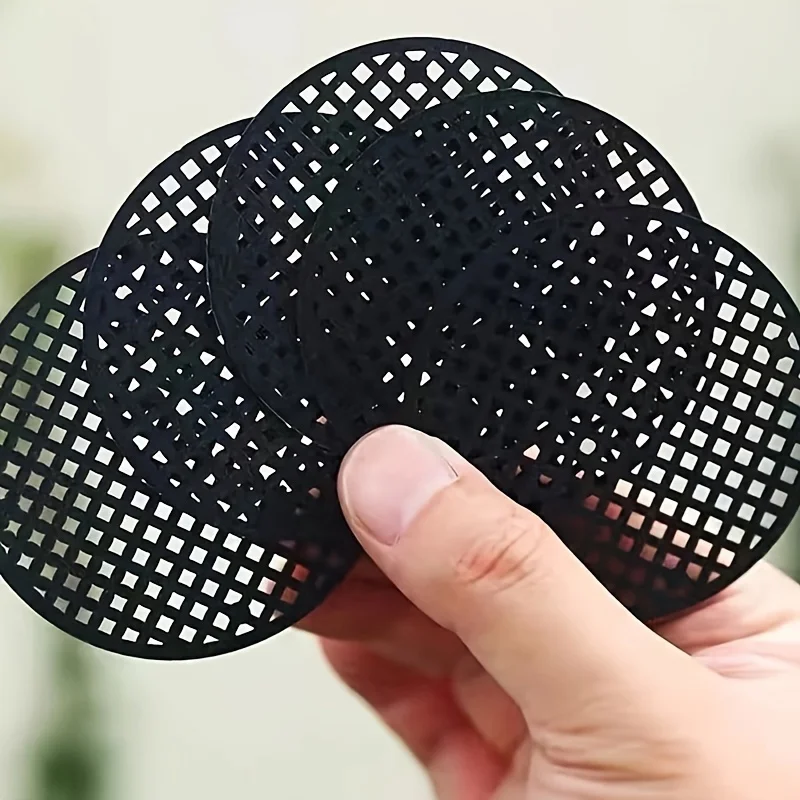 10pcs Round Plastic Flower Pot Liners, Leakproof Insectproof Breathable Mesh Mats for Succulents Bonsai