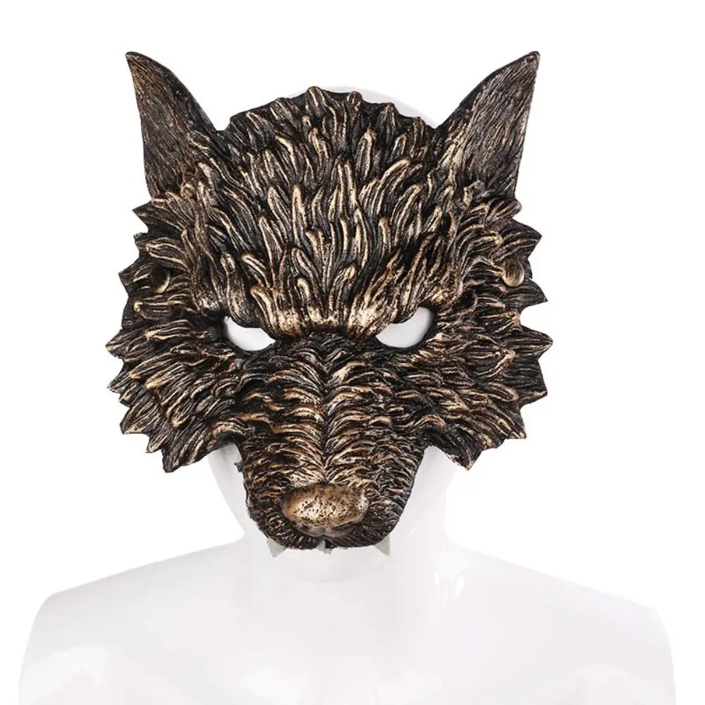 

Creative PU Halloween Wolf Mask Eye Mask Headwear Cosplay Prom Props Animal 3D Animal Mask Carnival