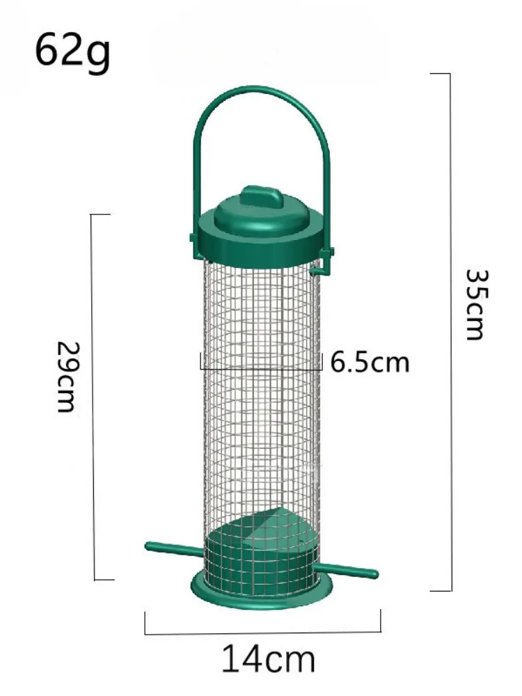 Wildlife Birding Acrylic Bird Feeder Clear Window Outside Hanging Bird Feeder House with Suction Cup for Garden Outdoor Backyard