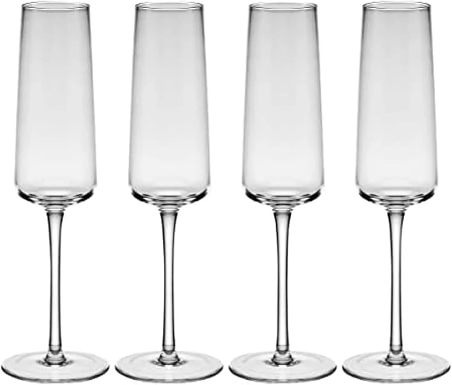 

Cora Set of 4 Flute Champagne Glasses, 8-Ounce