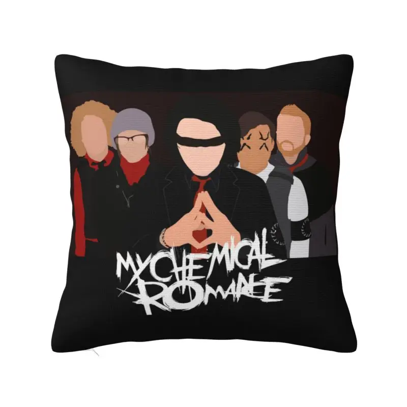 Custom Band My C-Chemical Romances Square Pillow Cover Home Decorative Cushions Throw Pillow for Car Double-sided Printing