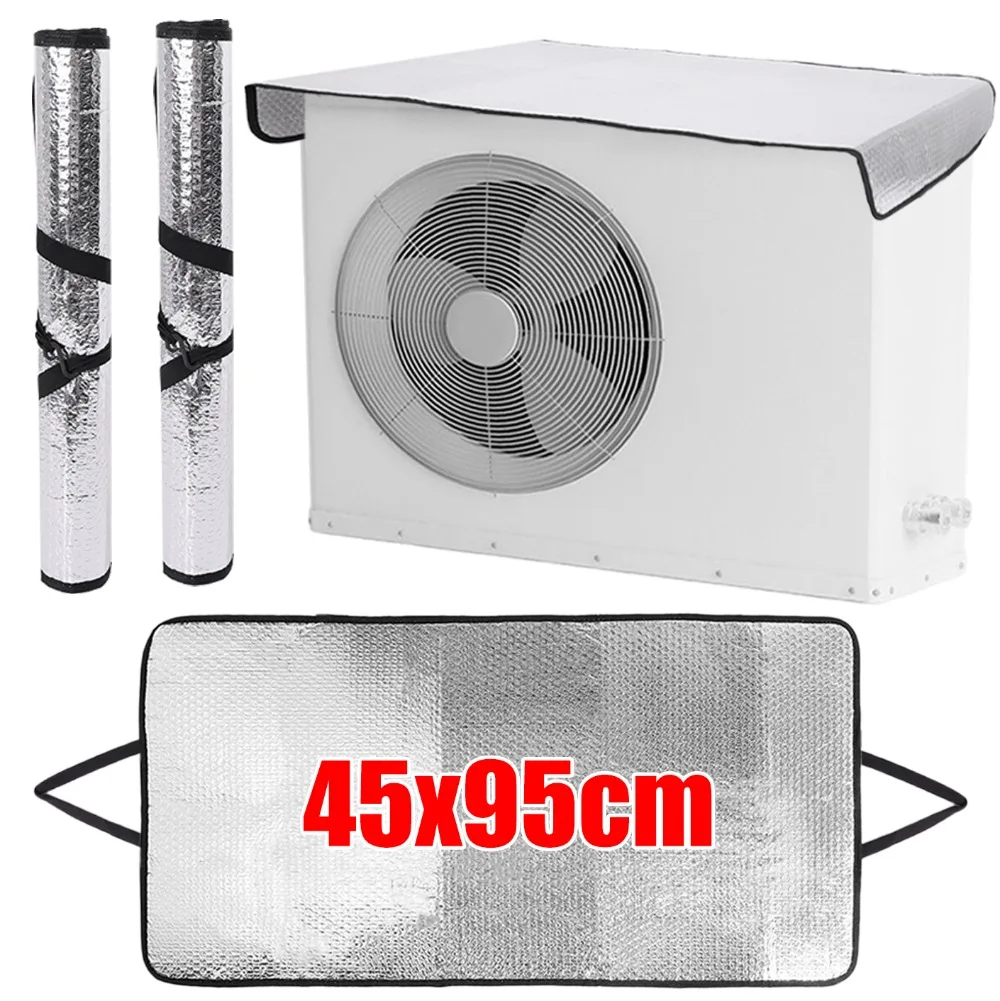 

46x95CM Air Conditioning Cover Outdoor Sun Rainproof Anti-Dust Anti-Snow Cleaning Cover Home Air Conditioner Keep Cleaning Tool