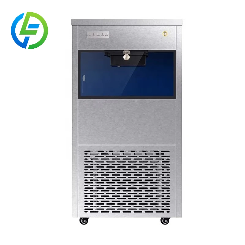 Customize Energy Saving Snowflake Ice Maker Commercial Use for Restaurants Sauna Centers 30kg Ice Storage Pump Core