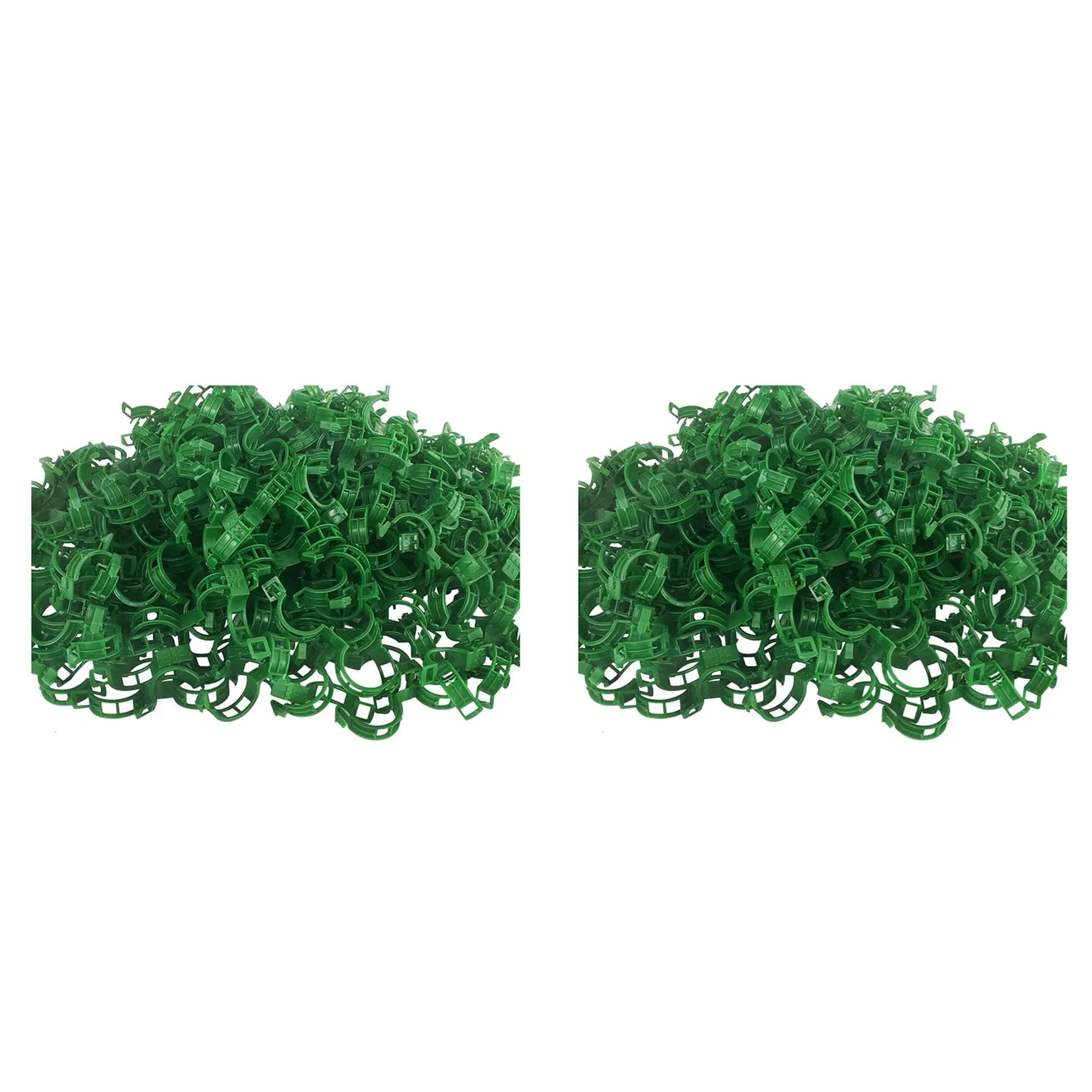 A24P 400 pièces Support pour plantes Clips de jardin pinces à tomates Supports/connexions des plantes/deux/vernés treillis/Cages plante vigne vert