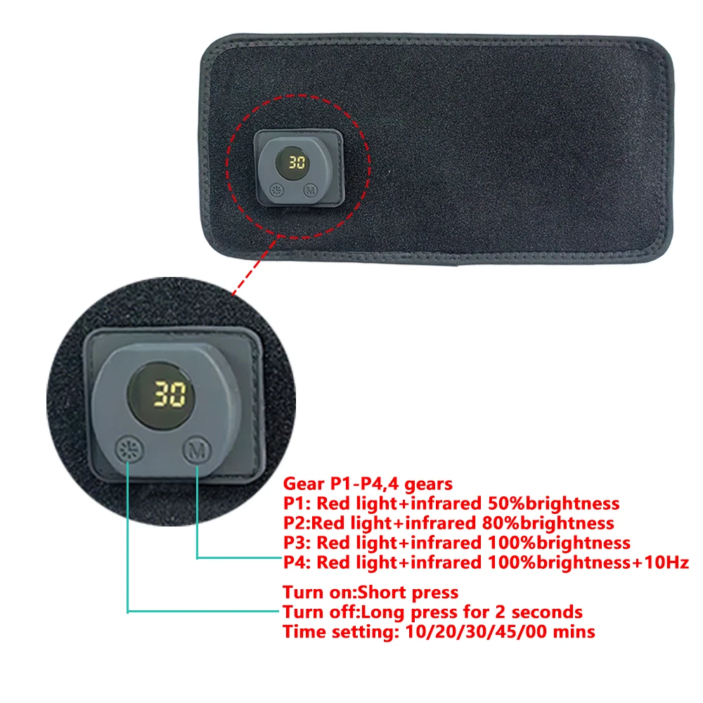 Red Light Therapy for Pets Vet Device Handheld Infrared Light with 660nm 850nm Pain Relief Speed Up Wound Recovery&Skin