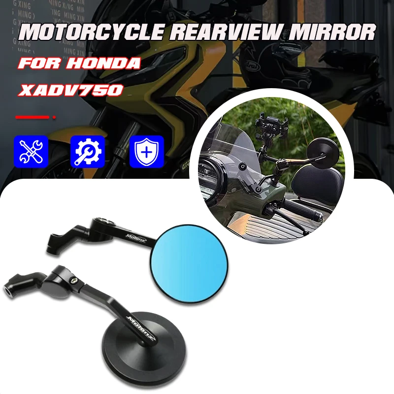 

For Honda X-ADV750 XADV 750 X-ADV 750 XADV750 Universal Motorcycle Adjustable Rotation vintage round Rearview Rear View Mirrors