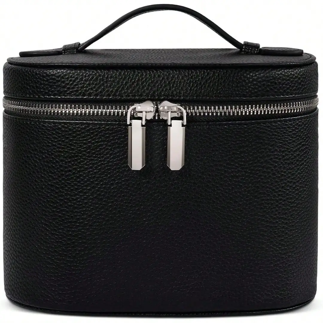 Portable Christmas Gifts Cosmetic Bag - Travel Toiletry Organizer With Compartments & Handle For Women