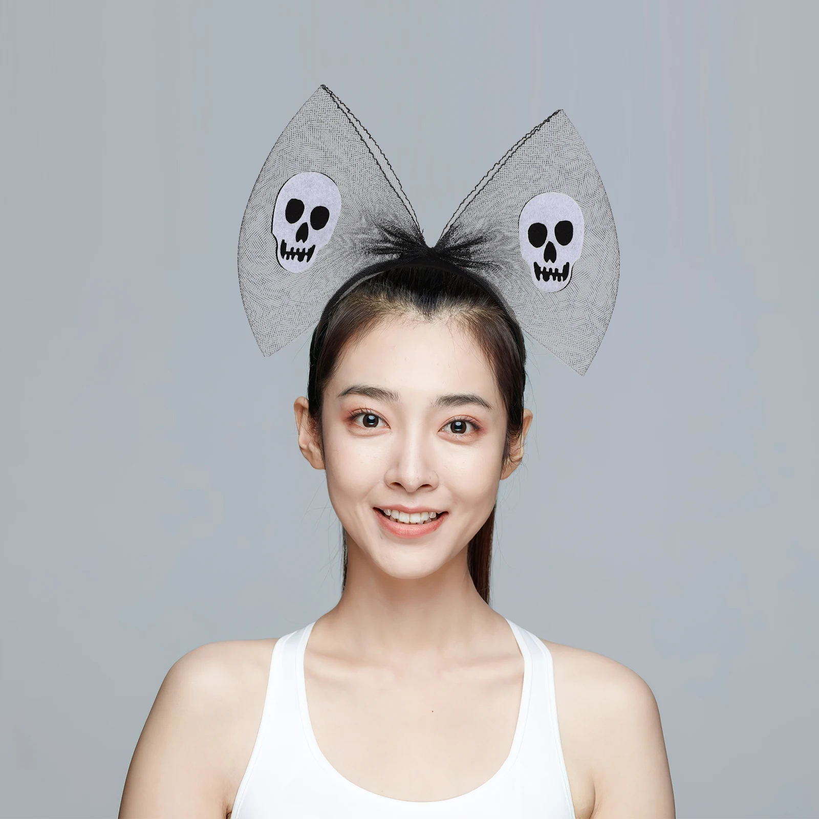 

Halloween Costume Hair Accessories s Ghost Themed Ribbon Bow Headbands Adult Party Headwear Stage Performance Decorative