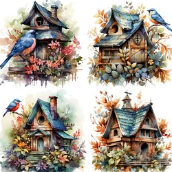 Birdhouse Stickers Crafts And Scrapbooking stickers kids toys book Decorative sticker DIY Stationery