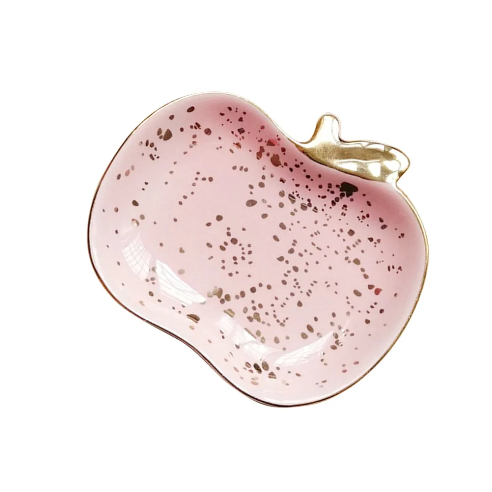 Style Ceramic Jewelry Tray Premium Material Compact Stackable Ring Necklace Earring Bracelet Storage Dish Decorative
