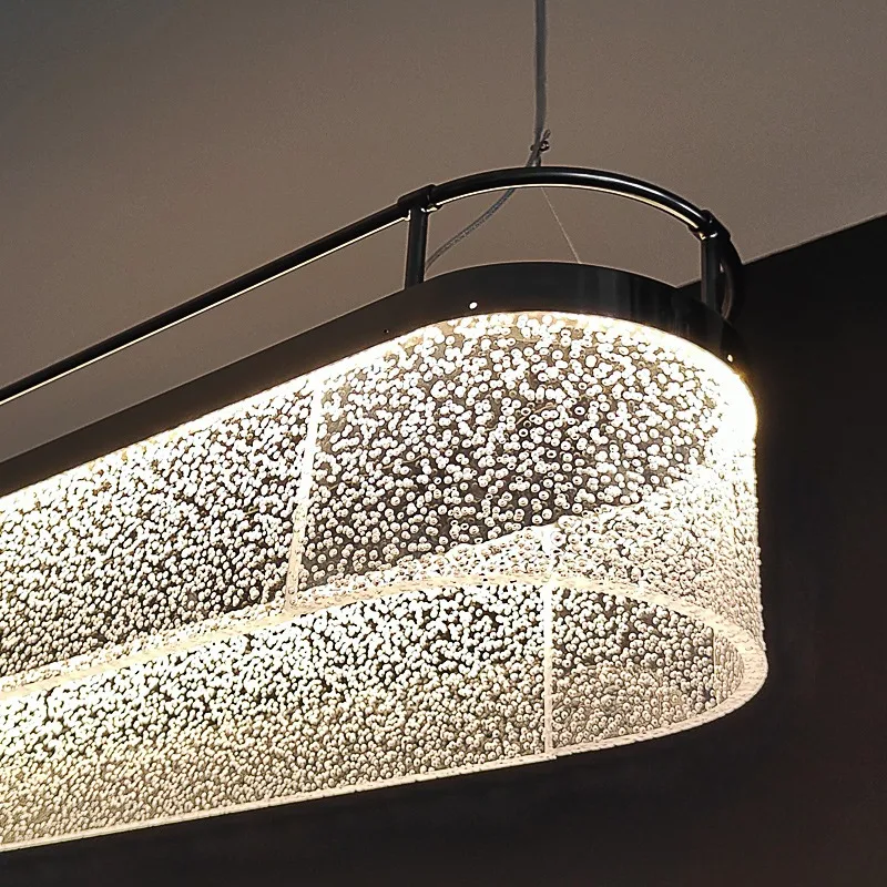 2025 อะคริลิคร้านอาหารจี้ยาวโต๊ะน้ําชาแผนกต้อนรับบาร์โมเดิร์นMinimalist Lightแผ่นจี้