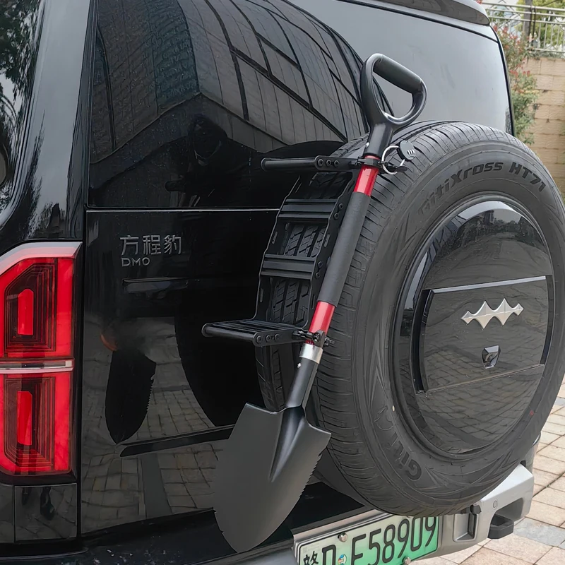 Off-Road Vehicle Spare Tire Ladder Climbing Aerial Ladder Shovel Support Off-Road Modification Tailgate Spare Tire Decoration