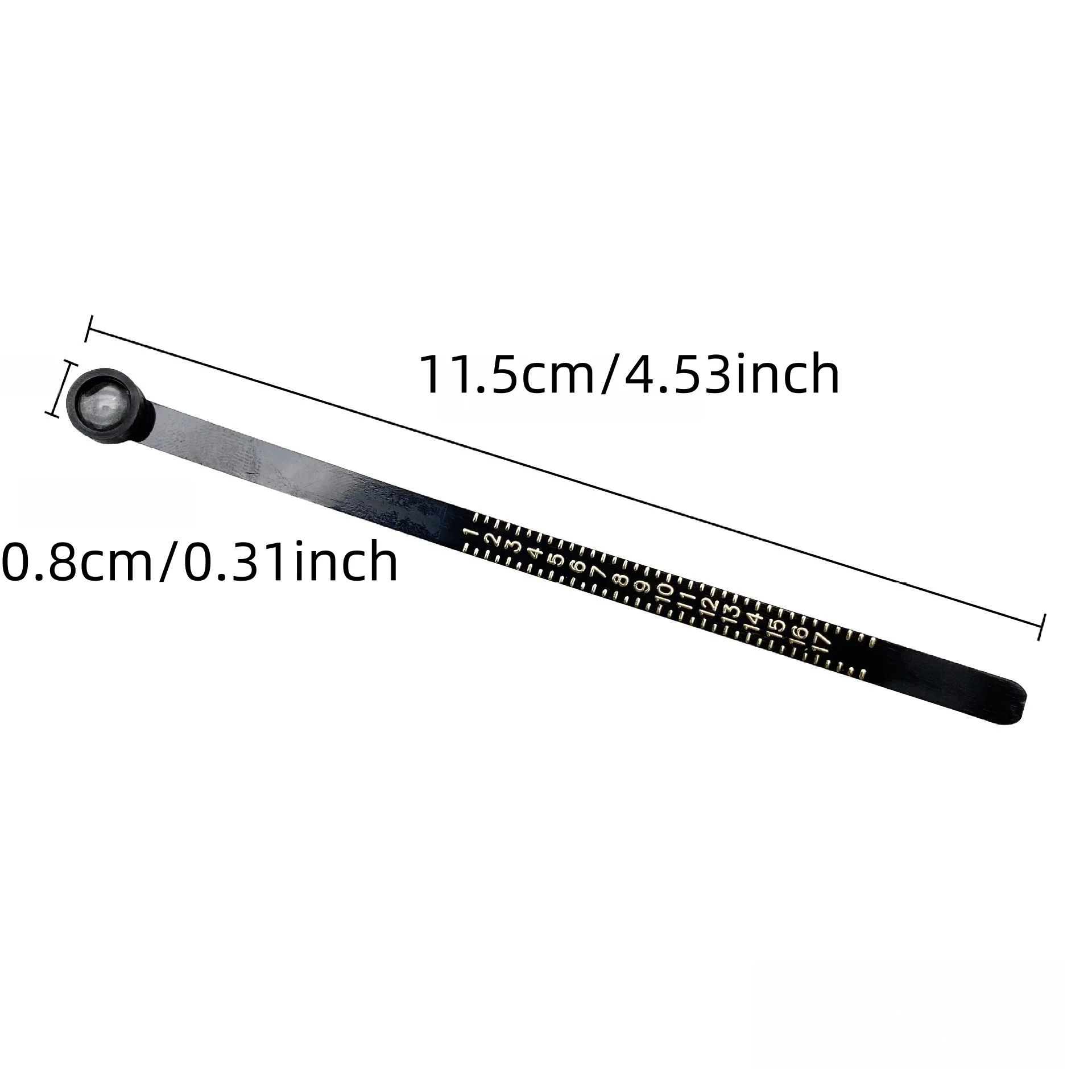 2 pcs/pack mixed-color ring measuring ruler