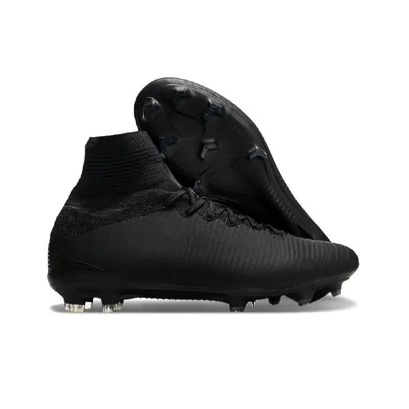 Waterproof KnitFG Football Shoes Men Women's Eleventh Generation High Top Soccer Shoes Agency Authentic Genuine Football Boots