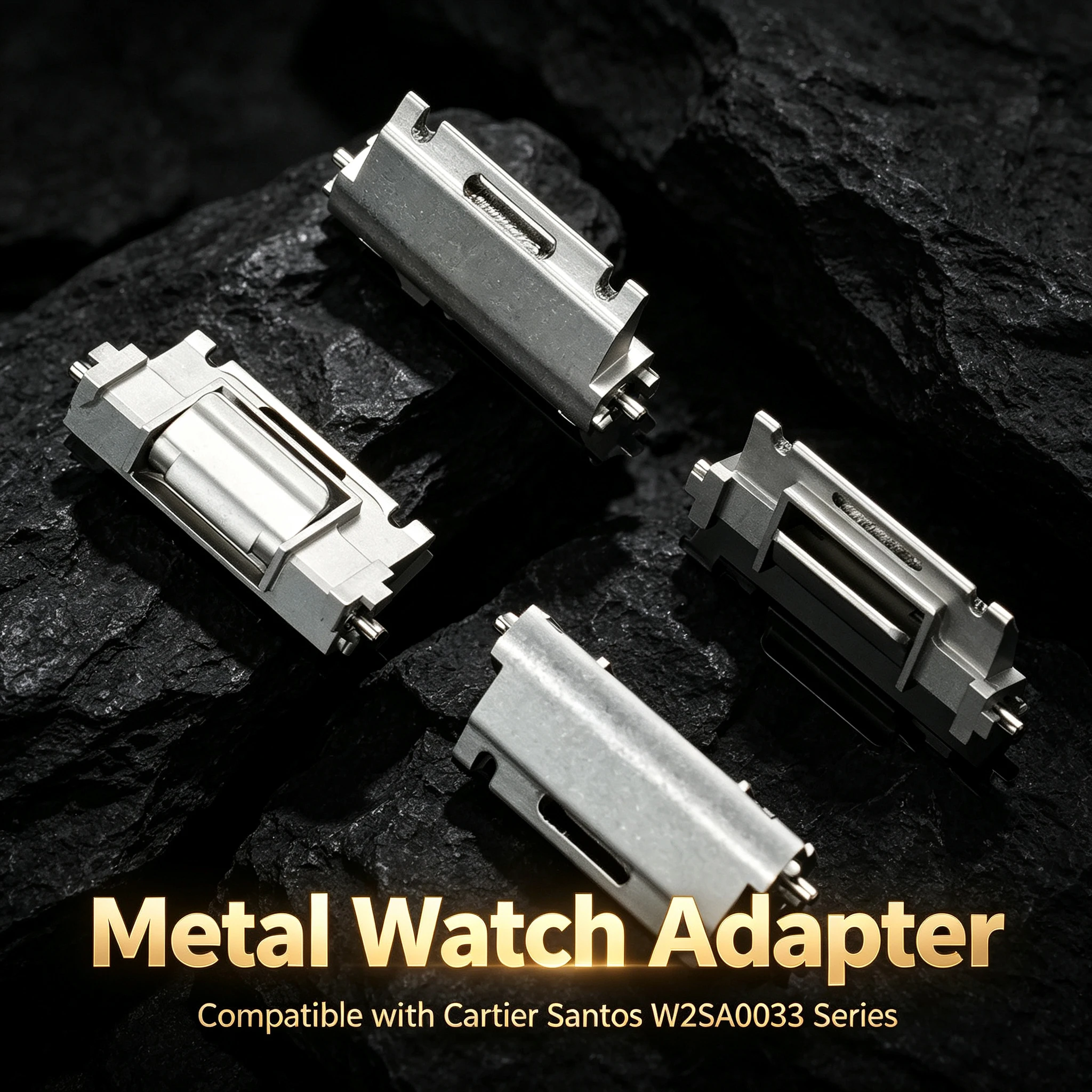 Quick Release Watch Strap Metal Inserts Adapter Connector For Cartier Santos W2SA0033 Watch 16MM Can be wholesale