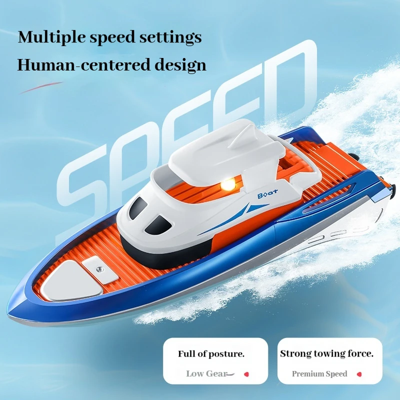 Generic 1 32 Mini Rc Boat High Speed Electric Remote Control Speedboat Yacht Model Rechargeable Water Pool Outdoor Toy New Model
