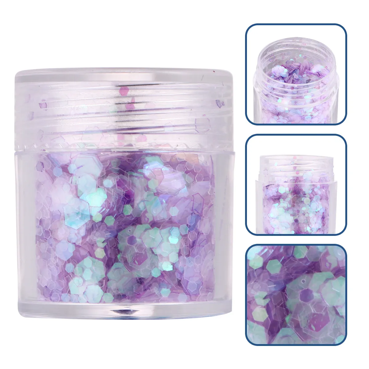 12 Boxes Nail Art Glitter Sequins Bright Shining Paillettes for Fun DIY Manicure Nail Decoration Manicure Chips Set