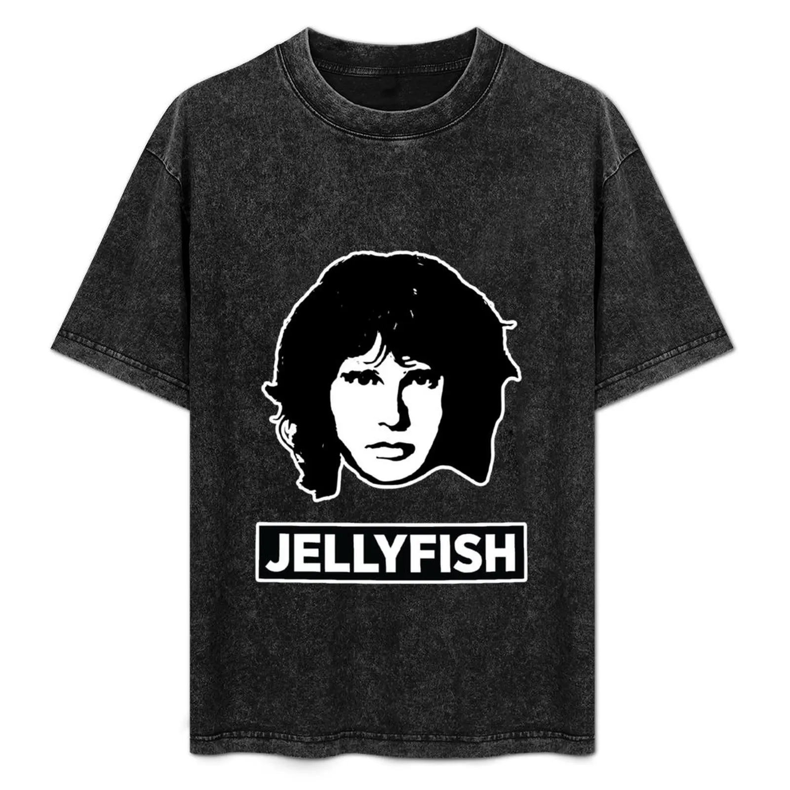 Jim Morrison - Camiseta JELLYFISH de talla grande, manga corta, informal