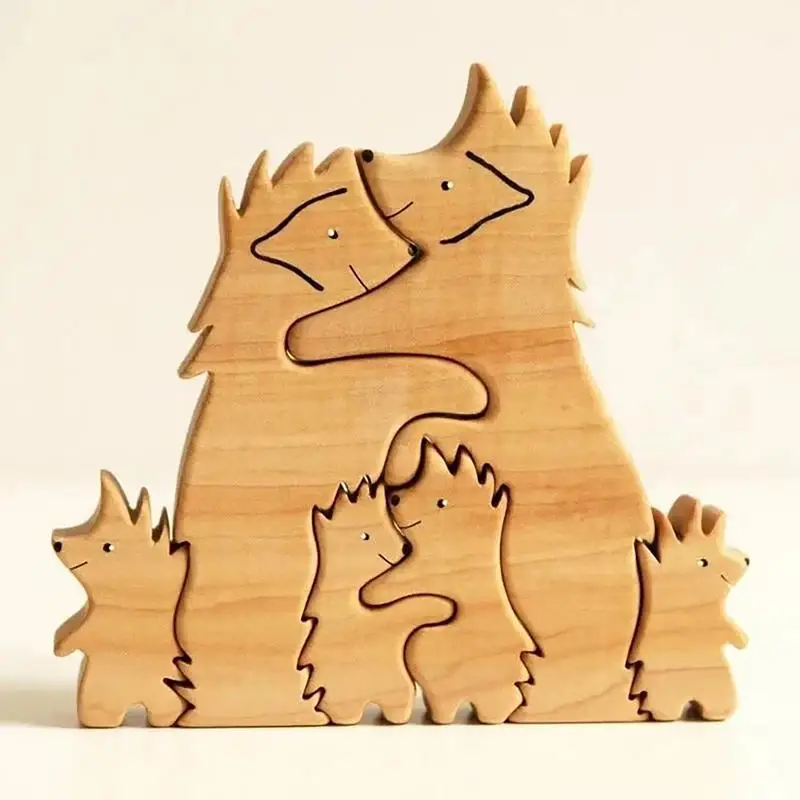 Hedgehog Puzzle Toy Hedgehog Shaped Puzzle Educational Toy 6X Wooden Puzzles For Kids Early Learning Toys For Preschool Nursery