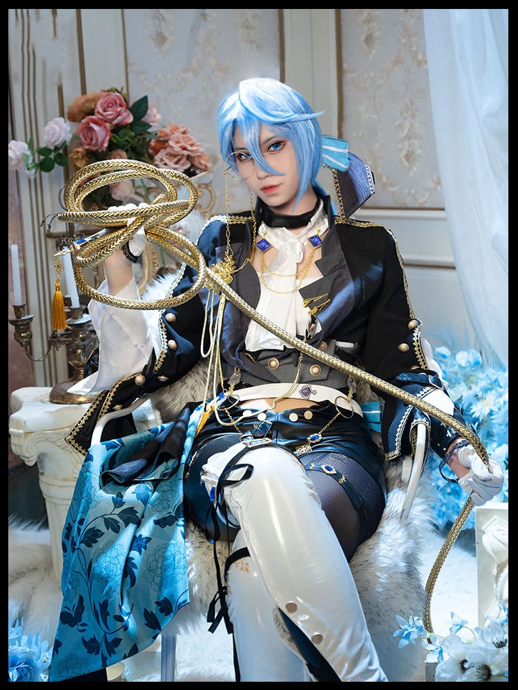 COS-HoHo Nu: بدلة لعبة مدرب كرنفال إدموند إيليت زي رائع وسيم زي تنكري لحفلات الهالوين