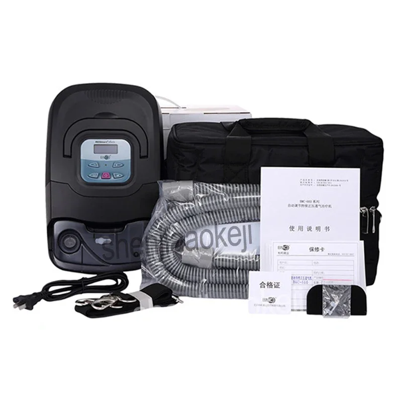 قناع التنفس الصناعي الصحي الذكي للنوم مع أكياس أنبوب ، جهاز إيقاف الشخير ، علاج انقطاع التنفس أثناء التنفس ، من من من من من ؟