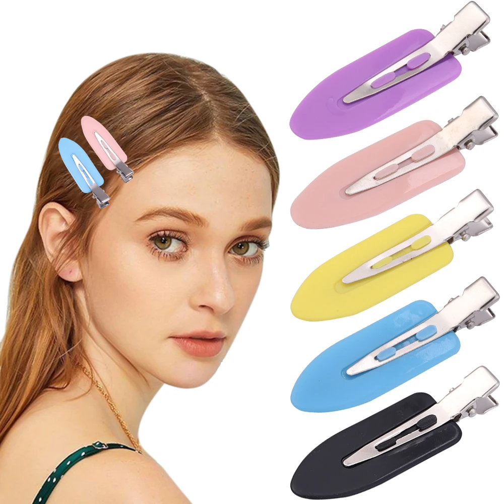 

20pcs Cherry Pink Seamless Edge Clip Women Girl Sweet Beauty No Bend Hair Side Clip Duckbill Clip Bangs Hairpin Hair Style Tool