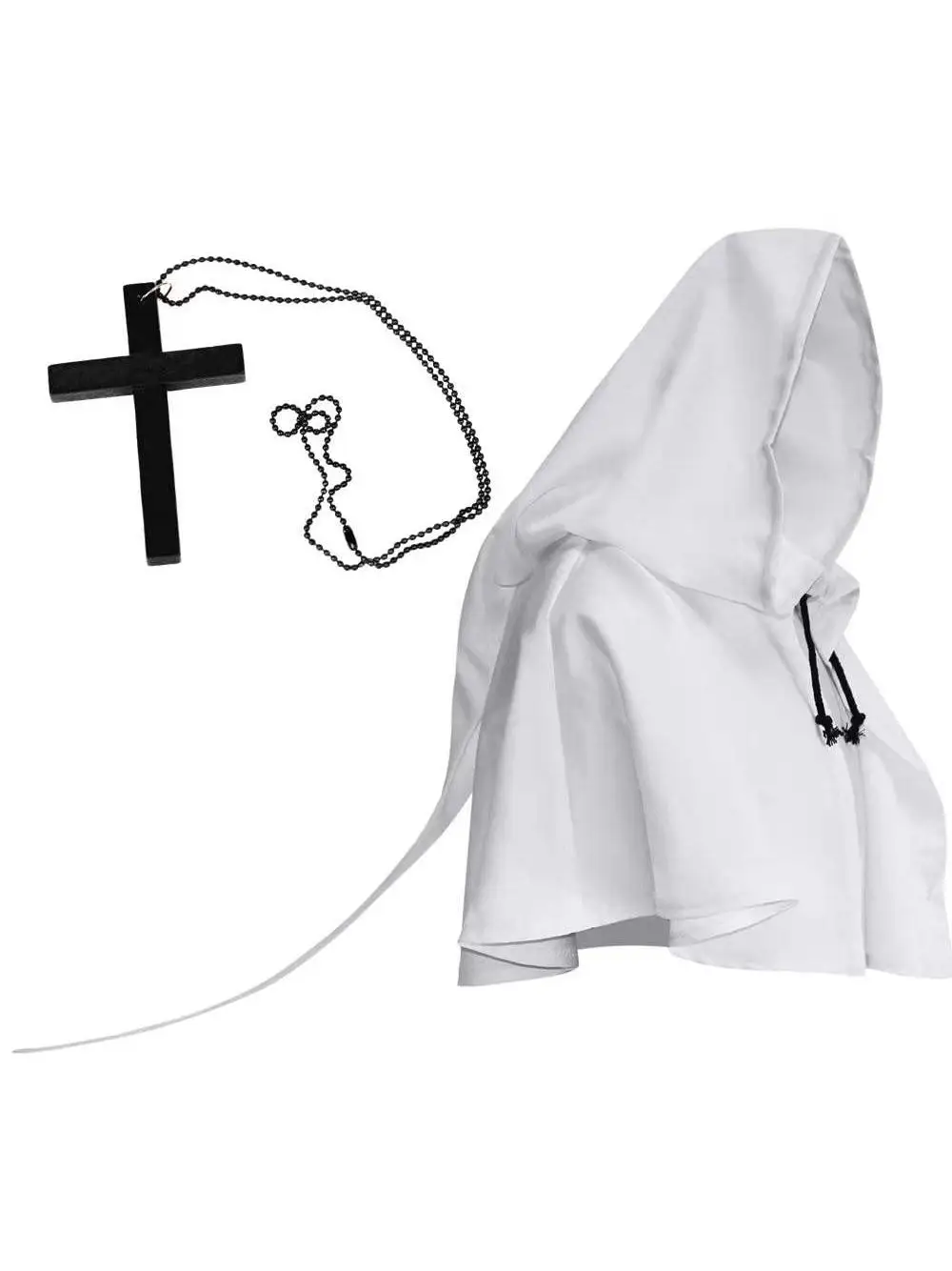 Halloween Volwassen Cosplay Mysterie Pagan Hoed Retro Middeleeuwse Tovenaar Staart Pure Kleur Grote Maat Cap Polyester Vezel Toneelkostuum