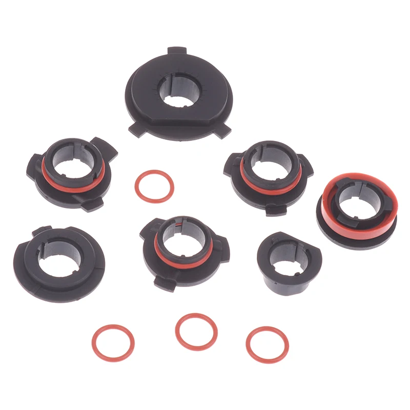 

1 шт. автомобильная светодиодная лампа для фар H1 H4 H7 H11 9005 9006 9012, высокотемпературный автомобильный светодиодный патрон, держатель лампы, адаптер