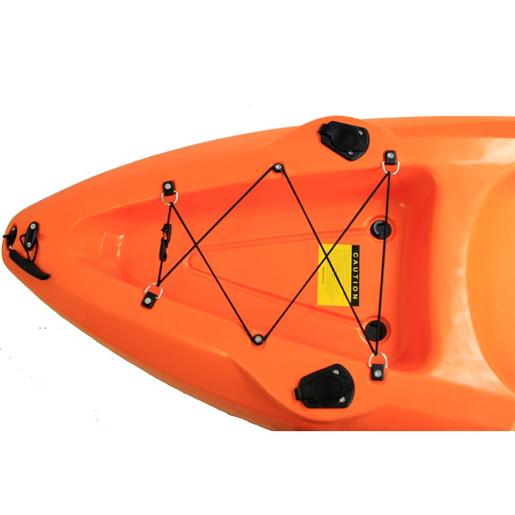 

Stretch Elastic Rope D-shaped Buckle Set Kayak with Safety Lanyard Strap Camping