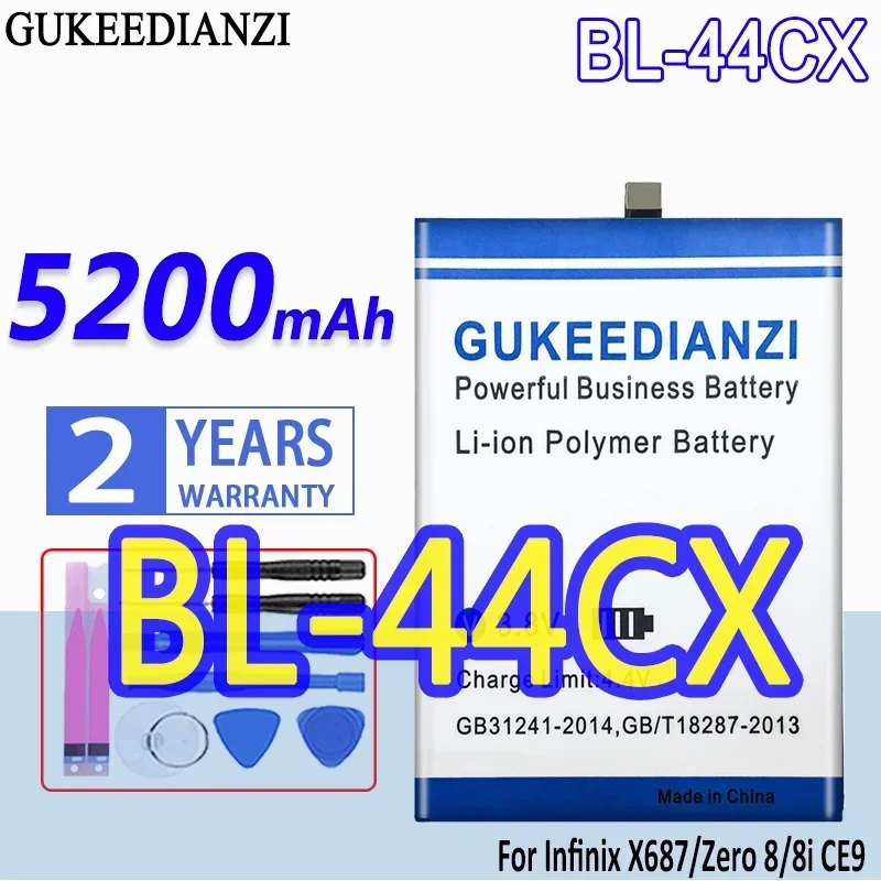 

BL-44CX 5200 мАч для Infinix X687/Zero 8/8i CE9 Zero8 аккумулятор для мобильного телефона высокой емкости