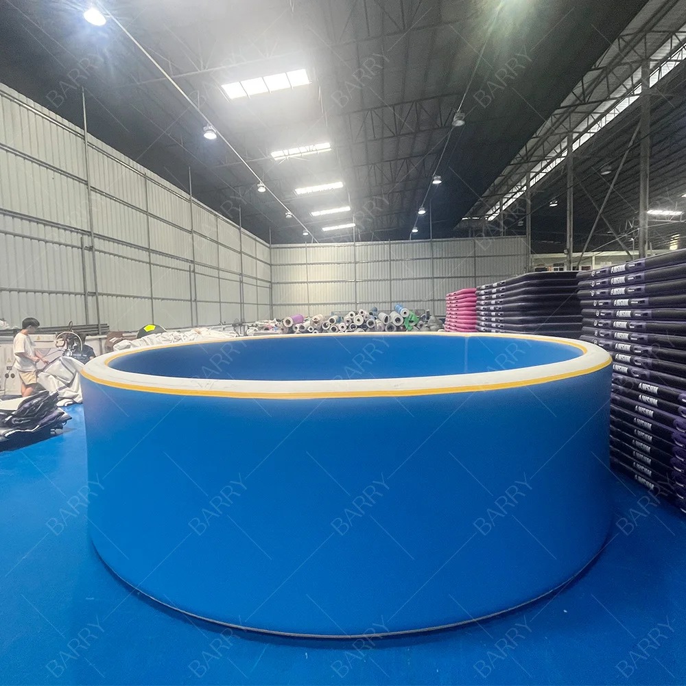 مخصص جدار مزدوج مواد النسيج Dropstich بركة Dwf 5M للطي Piscinas لينة قطرة غرزة حوض سباحة قابل للنفخ #6