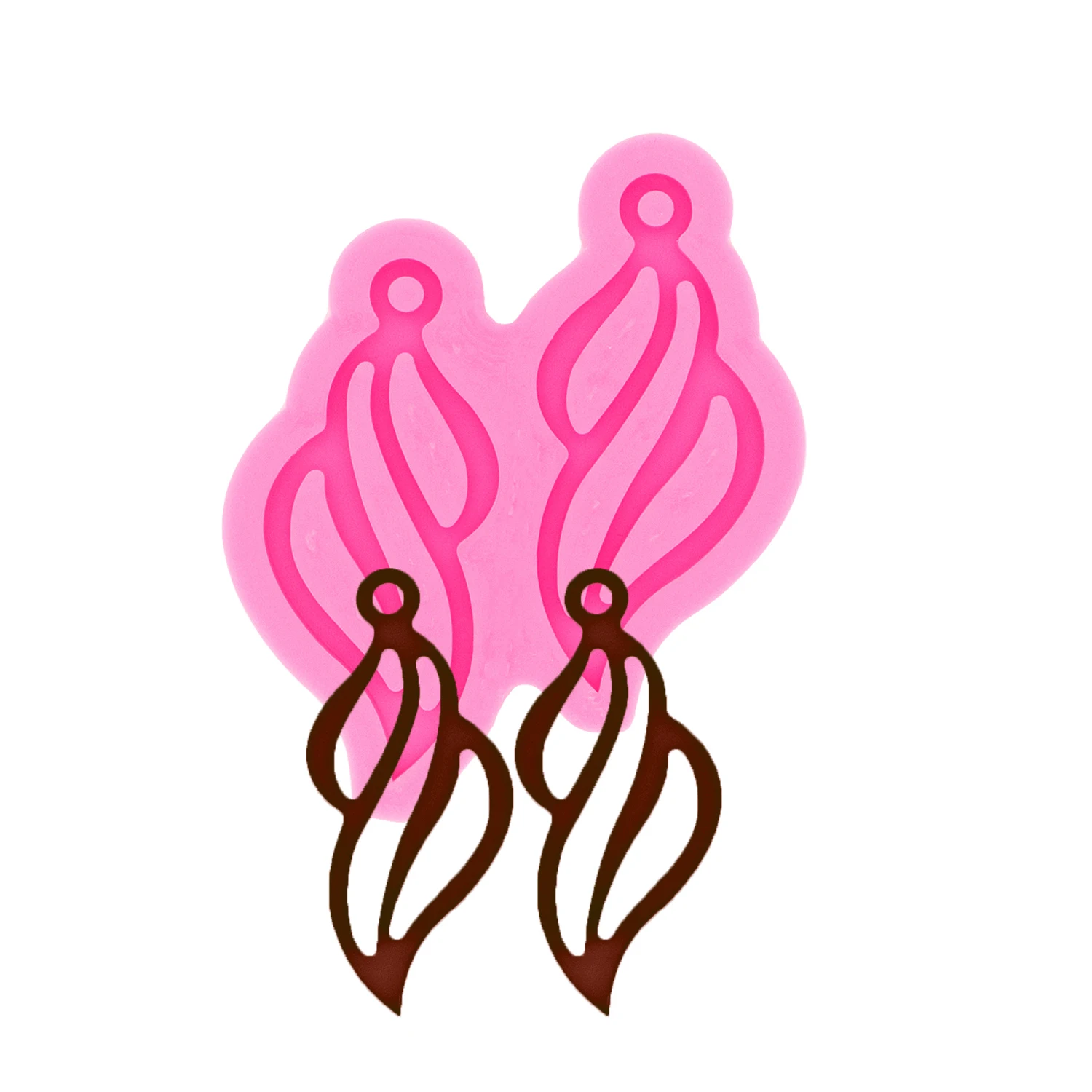 Palm Tree Cactus Silicone Mold Reusable for Epoxy Resin Casting Chocolate Candy Gummy Baking DIY Earring Pendant Jewelry