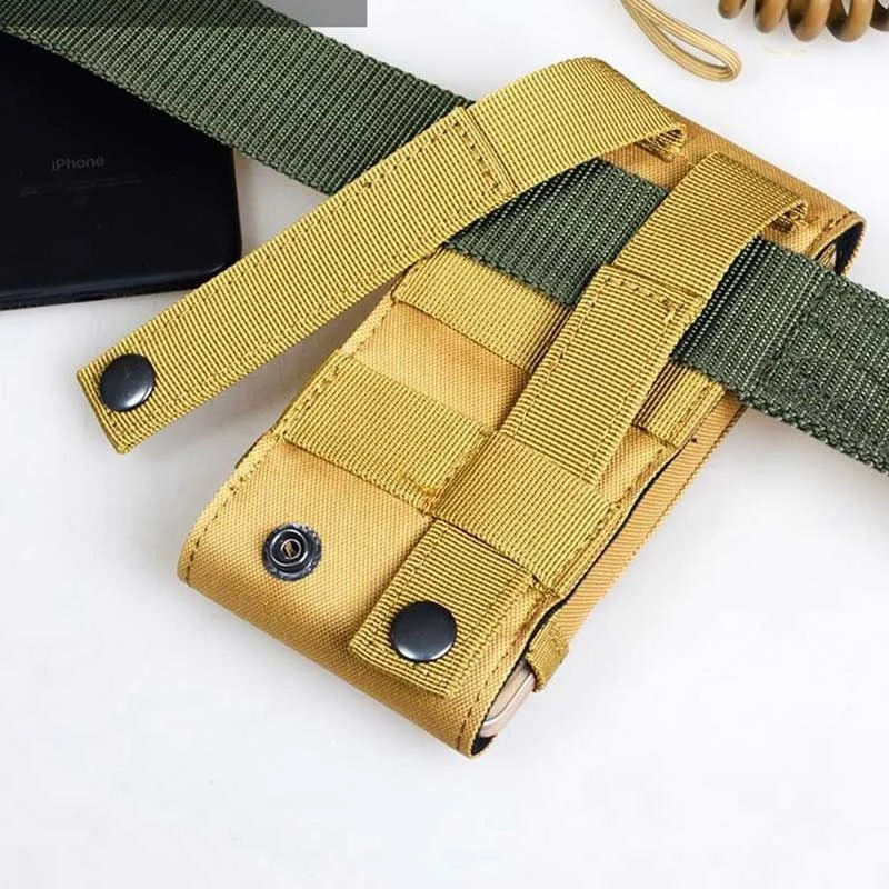 Universal Phone Pouch Holster Waist Bag Army Tactical Military Nylon Belt for SAMSUNG for Iphone for OnePlus 6 6T Nokia Case