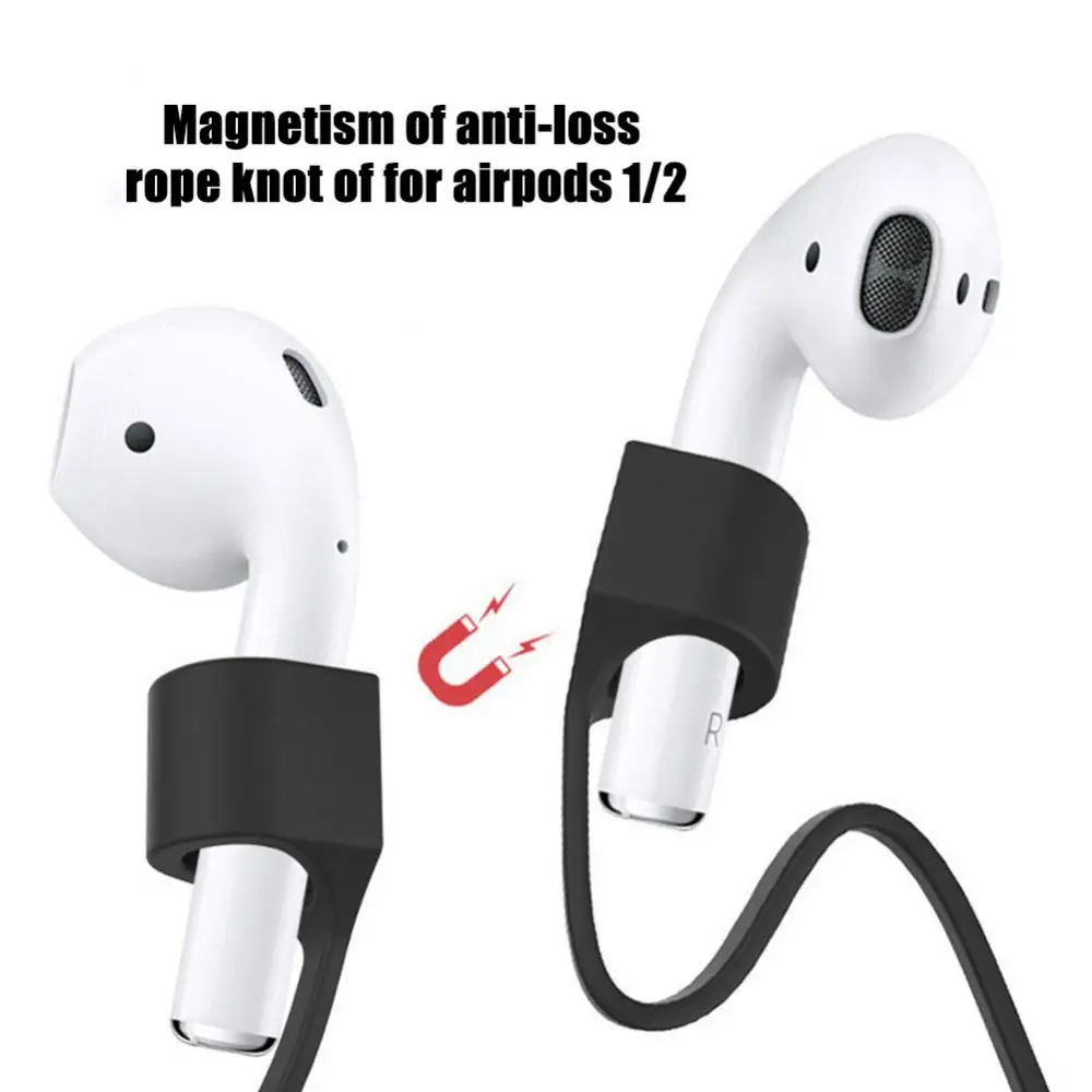 Magnetic Anti-Lost Strap Soft Silicone Headset Hanging Rope Cable Neck Rope Waterproof Sports Accessories For Air-pods 1 2