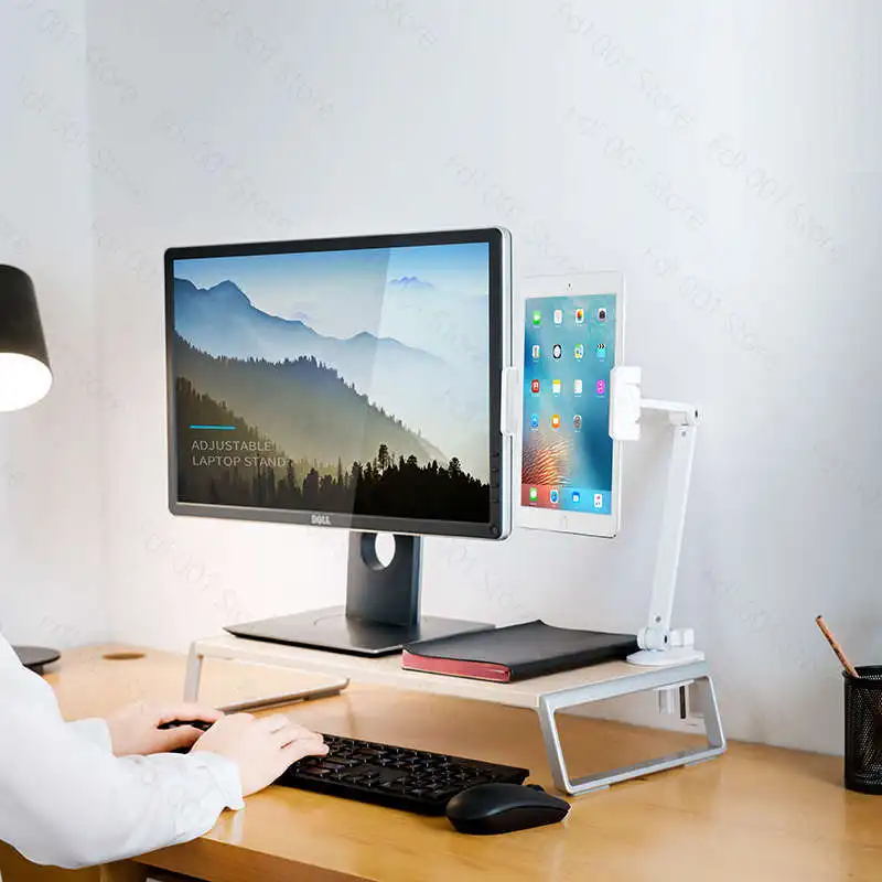 Aluminum Tablet and Phone Desktop Stand Universal Foldable Rotating Holder for Mobile and iPad
