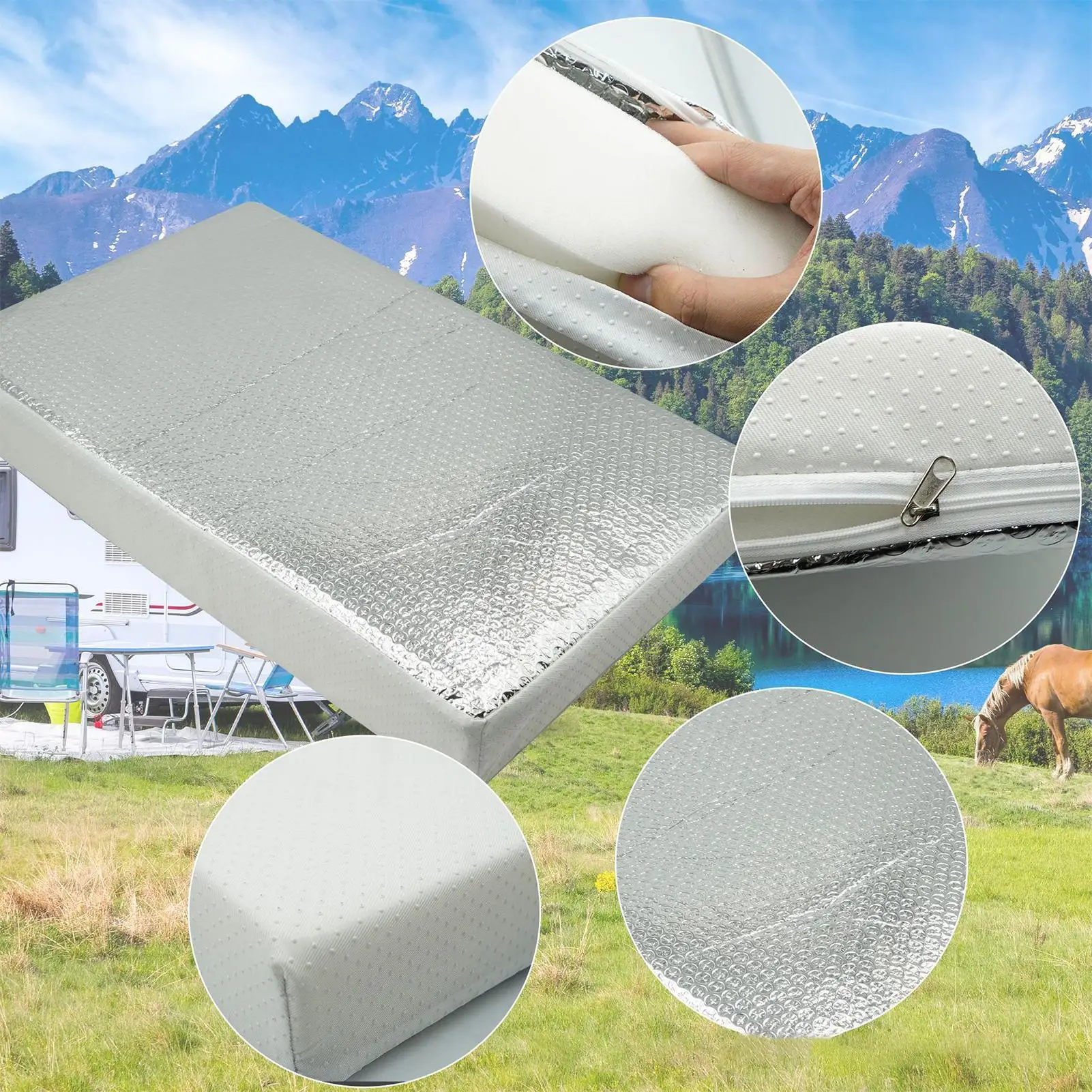 

Изолятор мансардного света на колесах, водонепроницаемый светоотражающий крышка мансардного окна на колесах, вентиляционный аксессуар для прицепа, каравана, ванной комнаты, душа на открытом воздухе