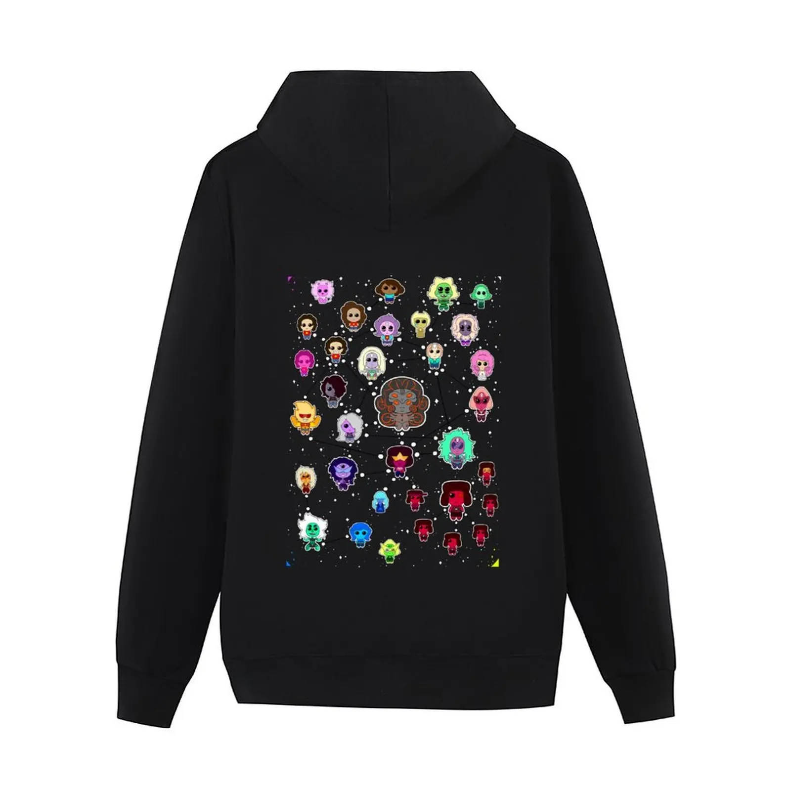 سترة بغطاء للرأس من ستيفن يونيفرس فيوجن فلو تشارت للرجال، ملابس رجالية، قميص بقلنسوة، ملابس رجالي، سترة بغطاء للرأس كبيرة الحجم