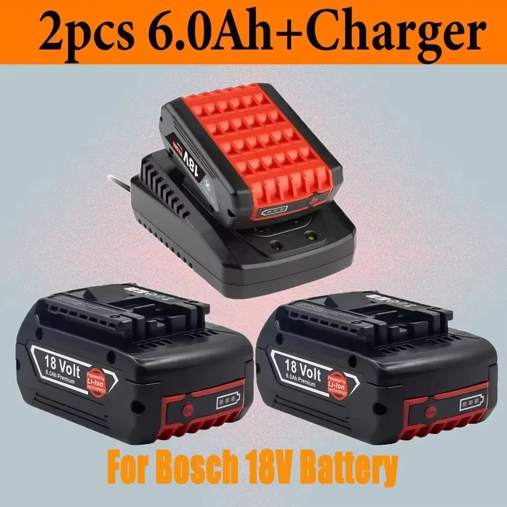 Batterij ter vervanging voor BOSCH Professional, 18V, 18650, 4,0 Ah, 5,0 Ah, 6,0 Ah, ProCORE 18V lithiumbatterij BAT609, BAT618