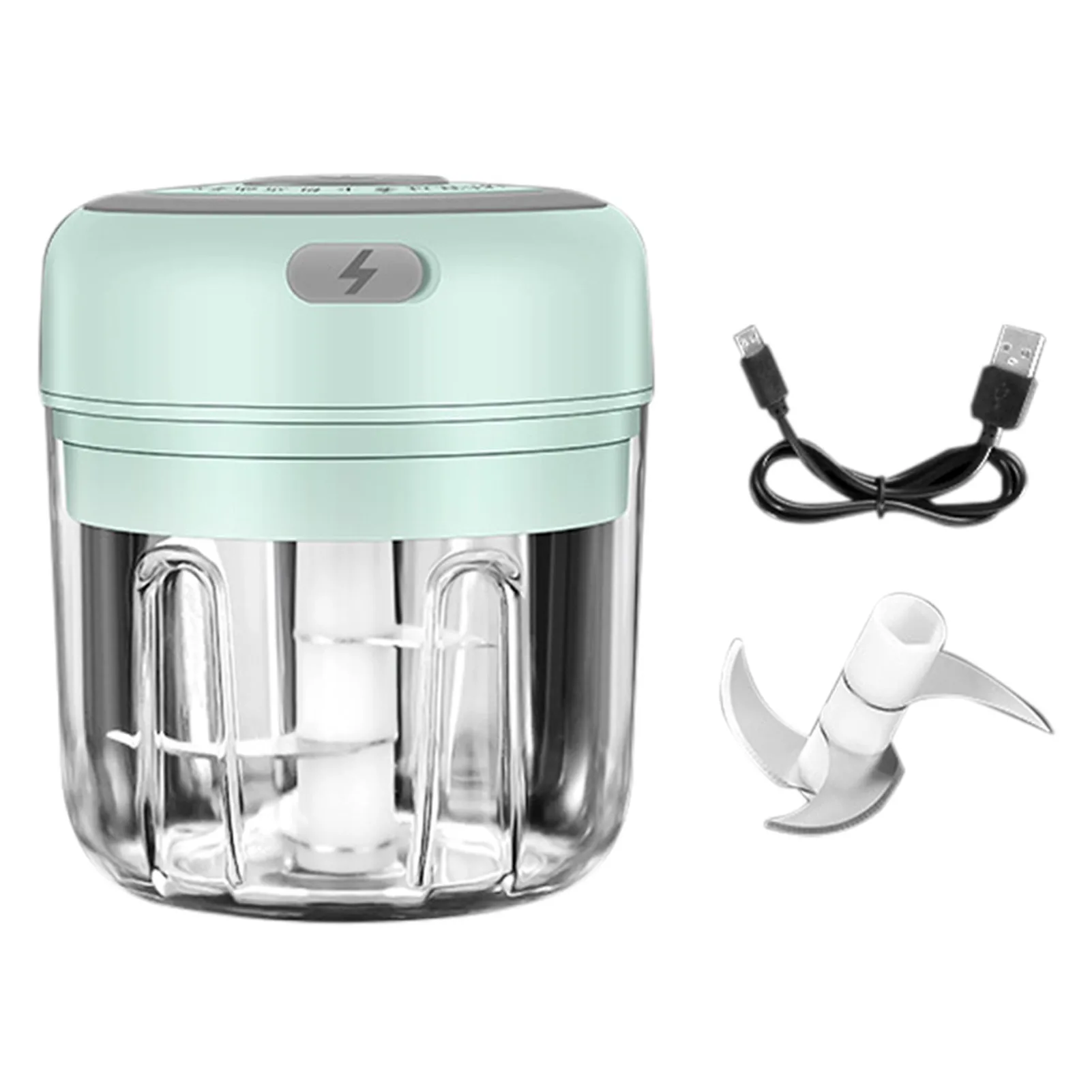 

Electric Garlic Masher | Mini Portable Veggie Chopper | Portable Vegetable Cutter With USB Charging,