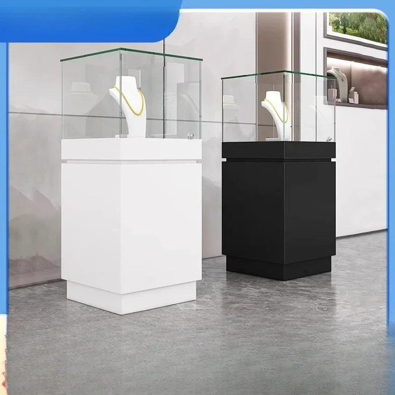 High-end museum glass cabinet jewelry antique jade exhibition cabinet glass display cabinet