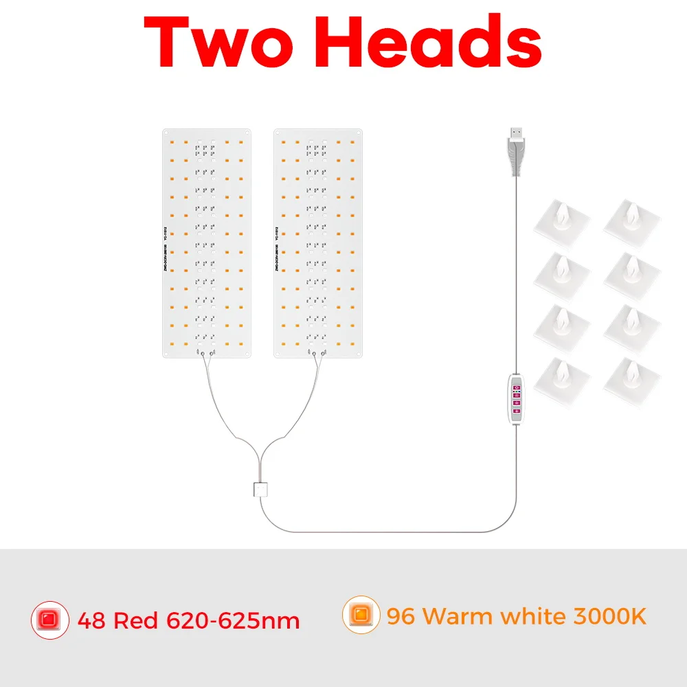Usb Led Plant Grow Light Full Spectrum Dimbare 5V Timer Instelling Uv/Ir Hydrocultuur Broeikasgroei Box Zaailingen Cultiveren Lamp