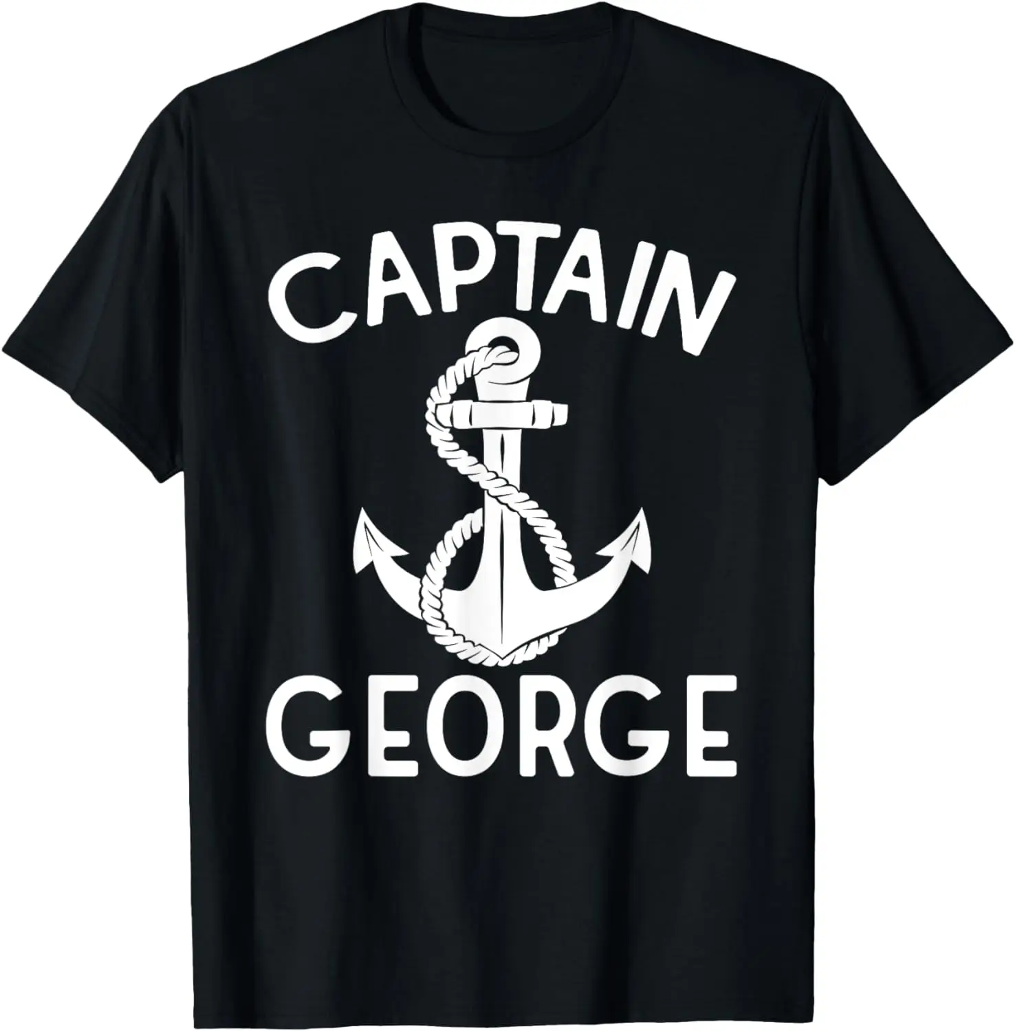 

Captain George Boating Yacht Boat Ship Anchor T-Shirt