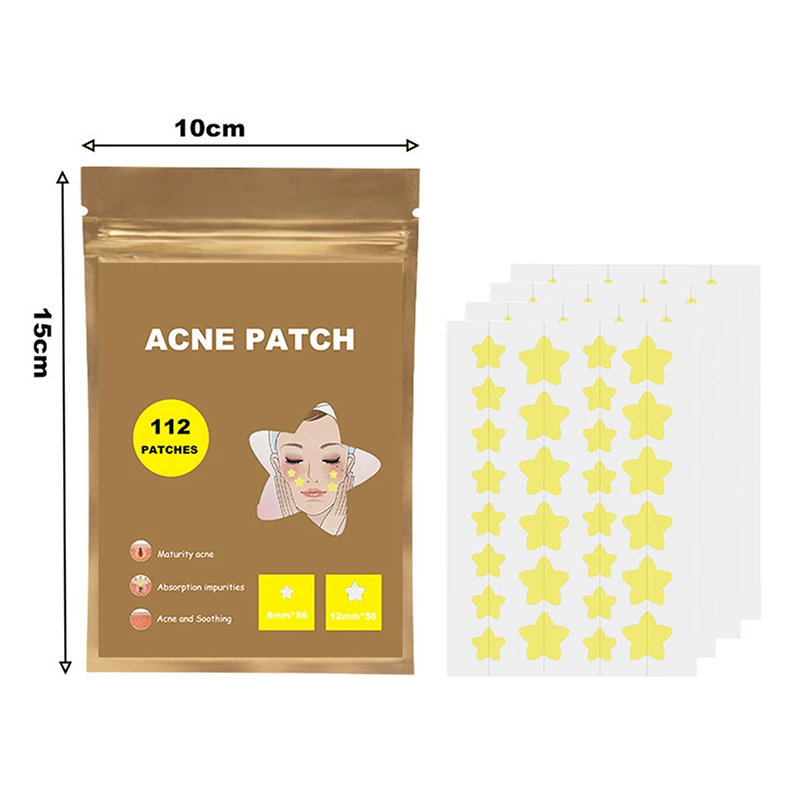 112 ชิ้น/เซ็ตสิว Patch สิวที่มีสีสันที่มองไม่เห็นกําจัดสิว Skin Care สติกเกอร์คอนซีลเลอร์ Face Spot Beauty Makeu