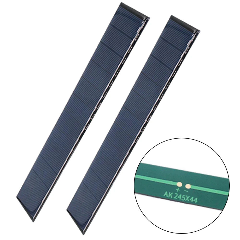 DIY 태양 전지 패널 키트 245*44mm 6V 태양 전지 패널 1.8W 전력 출력 교육 프로젝트 환경 지속 가능성